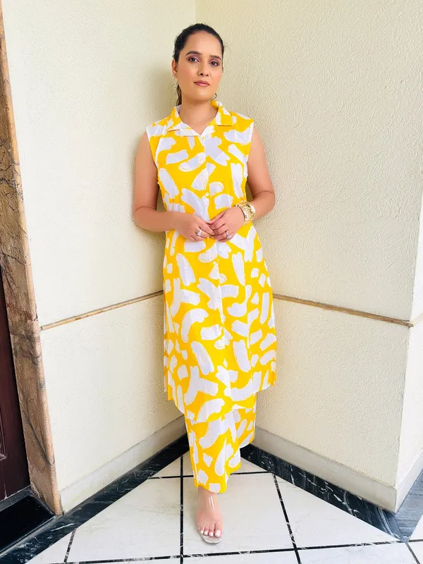 Golden_Hour_Co_Ord_Set_Yellow_Slub_Cotton